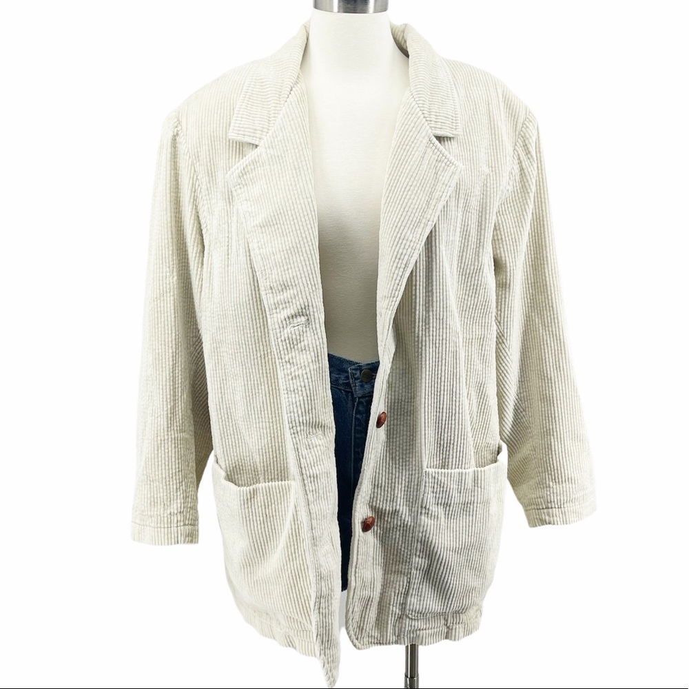 Eddie Bauer Vintage Boho Oversized Dad Blazer SZ L